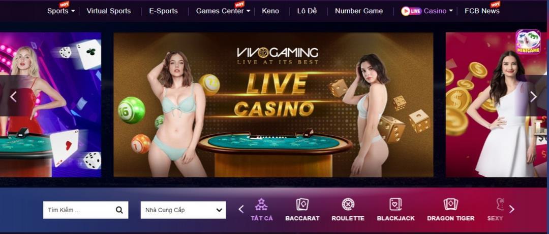 FCB8 với hạng mục Live Casino hấp dẫn